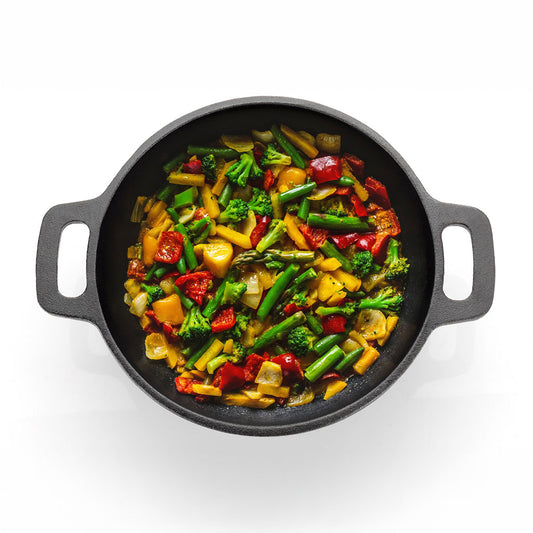 Cast Iron Kadai Round Small