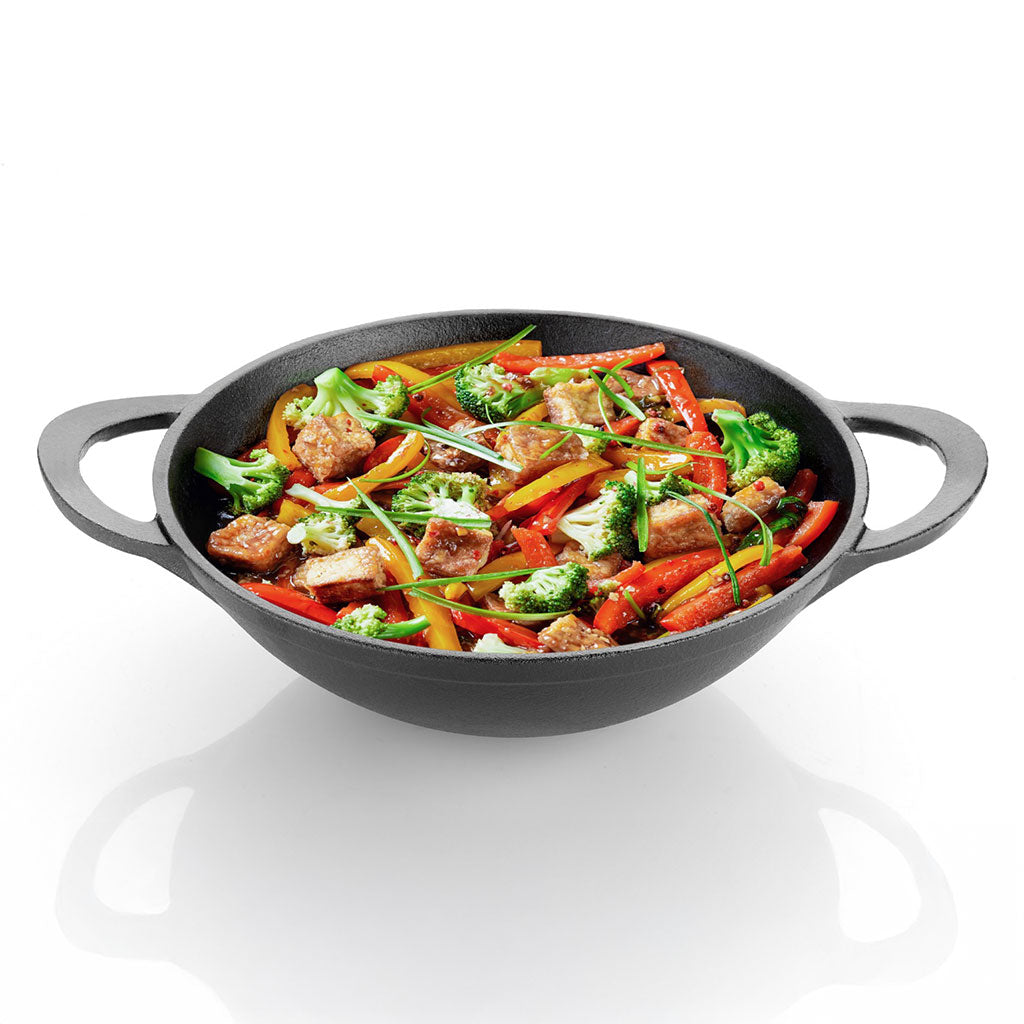 Cast Iron Kadai Curve Handle Big
