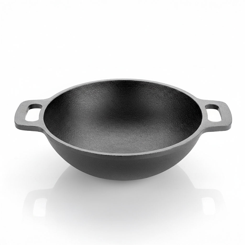 Cast Iron Kadai Round Small