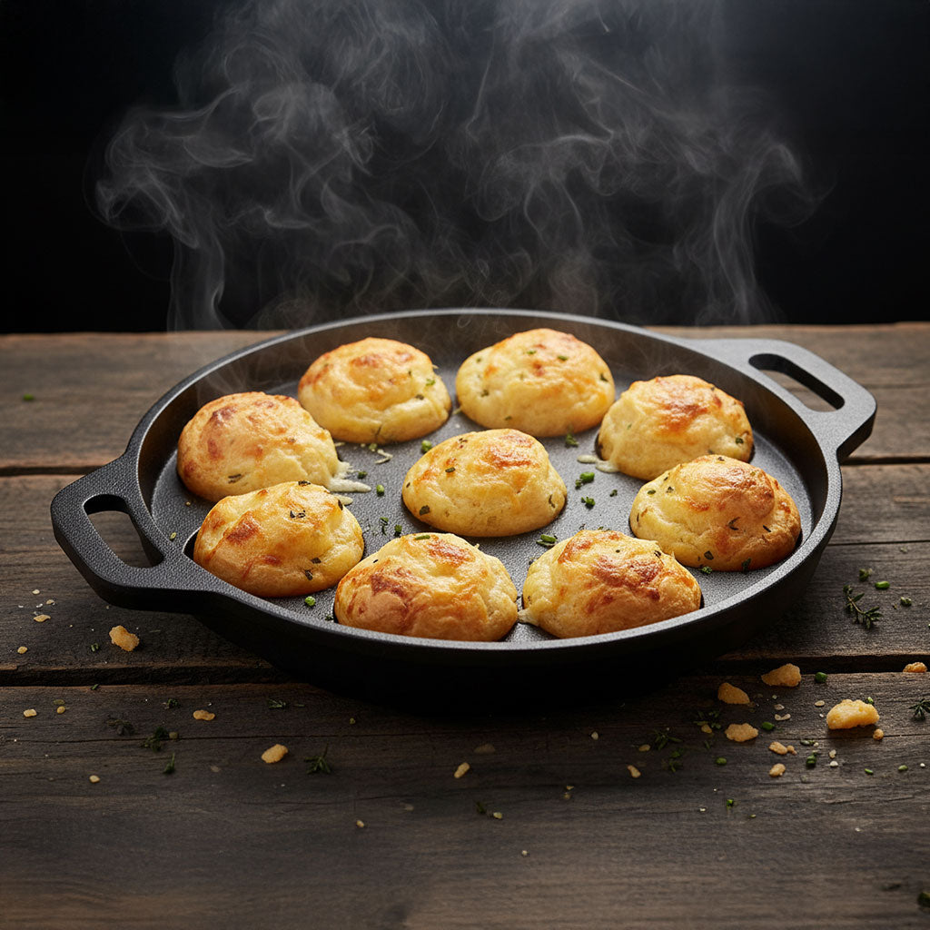 Cast Iron Paniyaram 9 Pit Round
