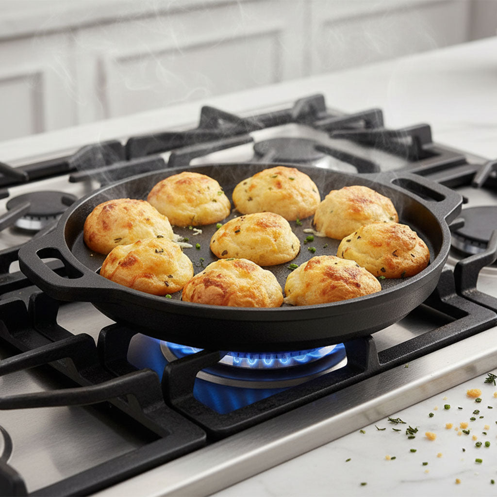 Cast Iron Paniyaram 9 Pit Round