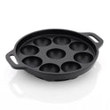 Cast Iron Paniyaram 9 Pit Round