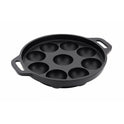 Cast Iron Paniyaram 9 Pit Round