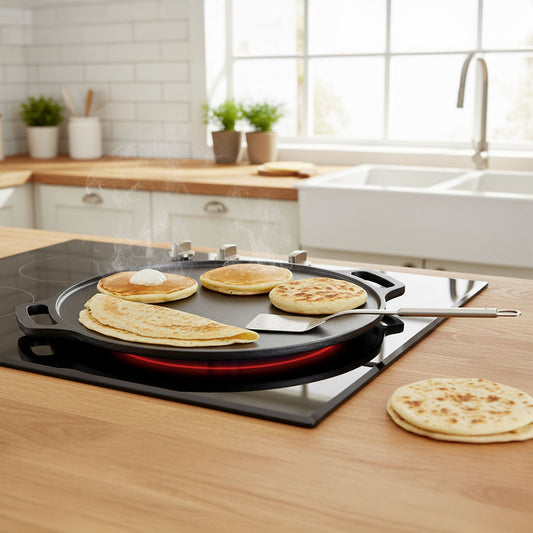 Cast Iron Dosa Tawa 2in1