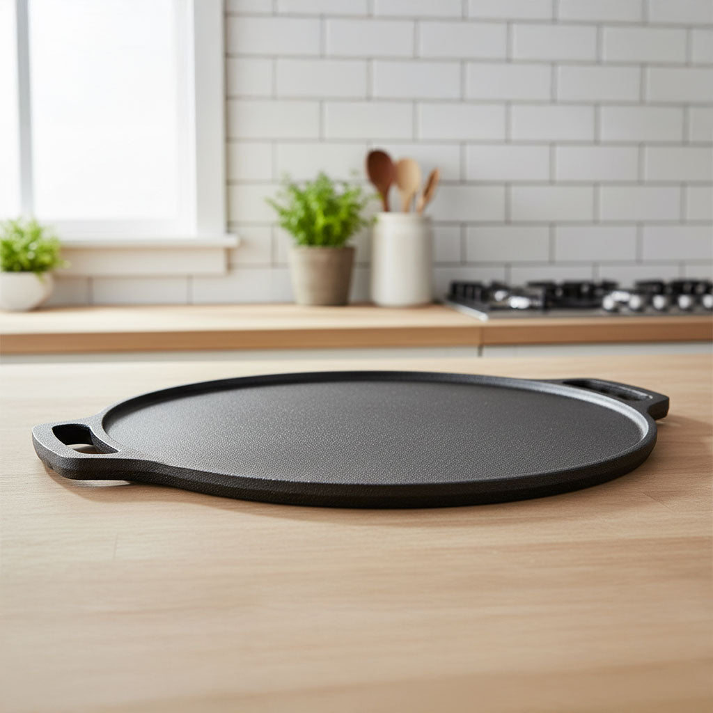 Cast Iron Dosa Tawa 2in1