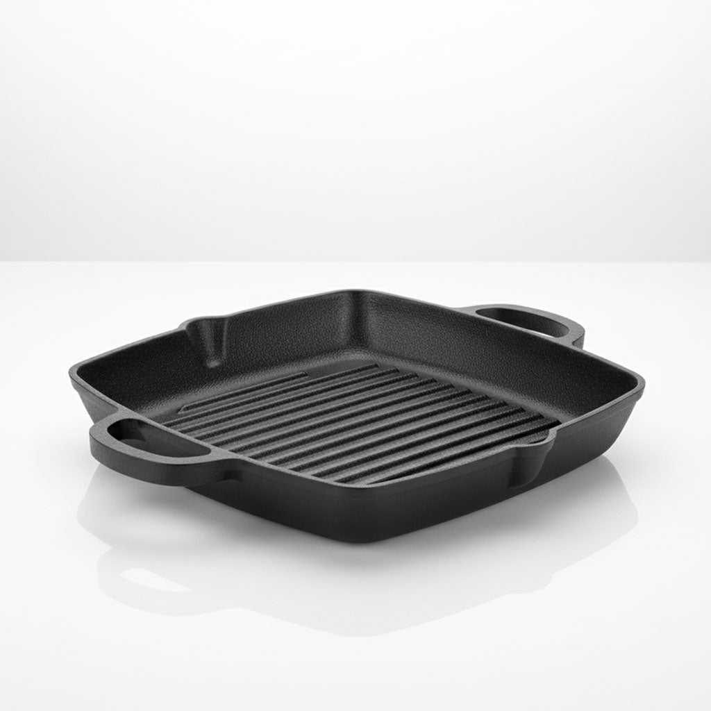 Cast Iron Grill Pan 26cm