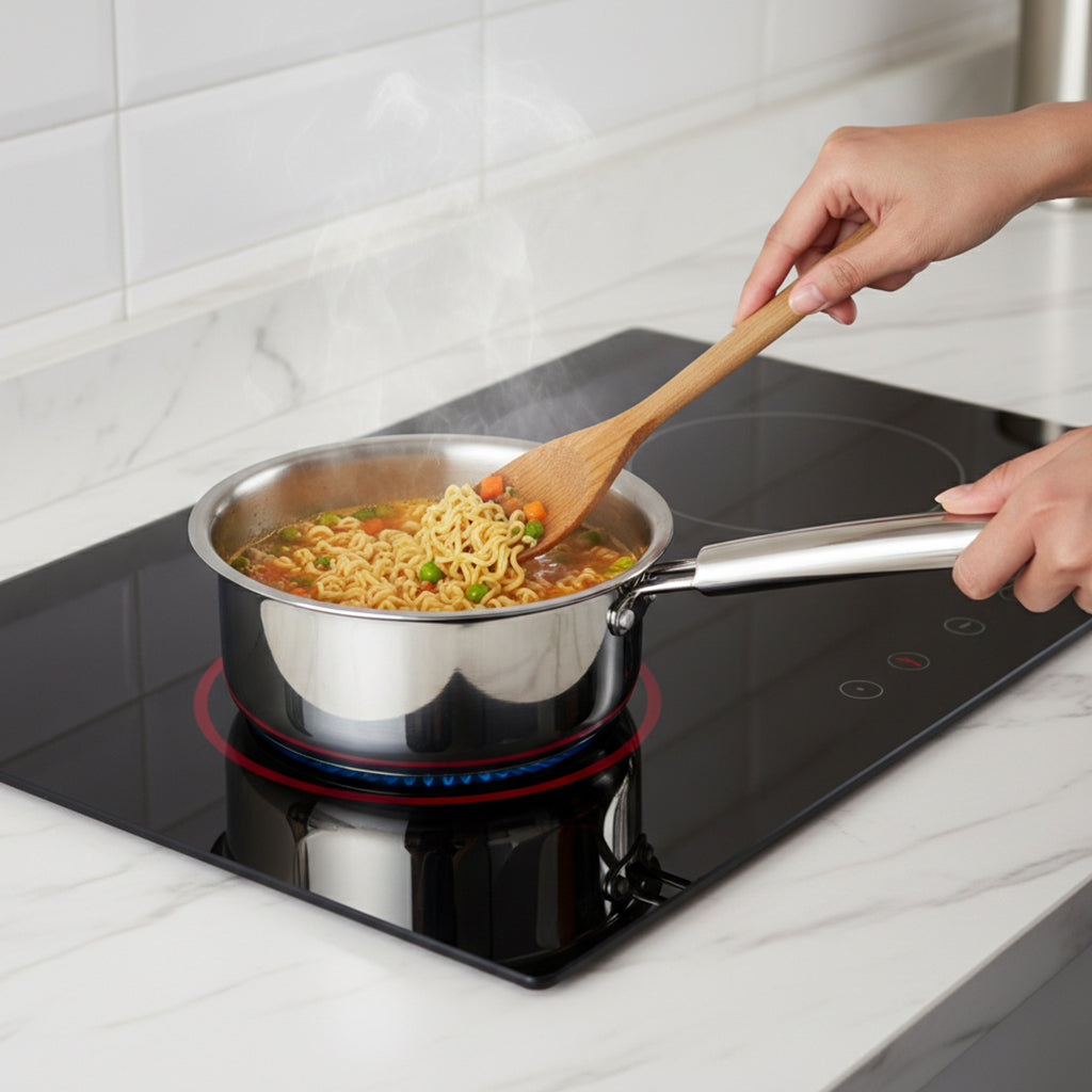 Triply Sauce Pan With Casting Handle 18cm