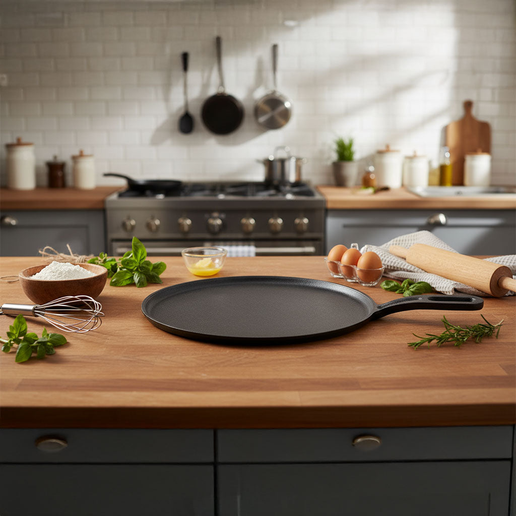 Cast Iron Dosa Tawa 28cm