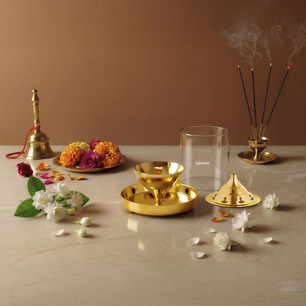 Sanatan Brass Diya Without Cover Large