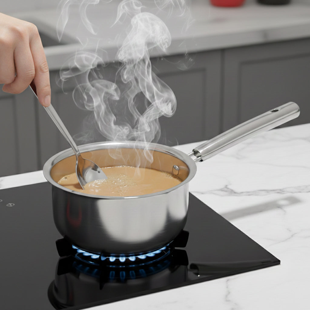Triply Sauce Pan With Casting Handle 18cm